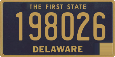 DE license plate 198026
