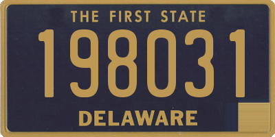 DE license plate 198031