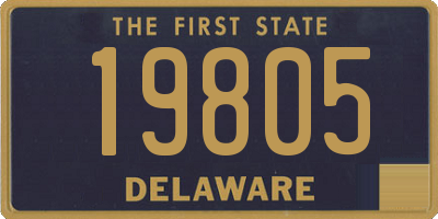 DE license plate 19805