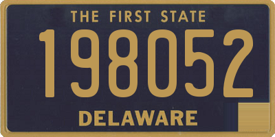 DE license plate 198052