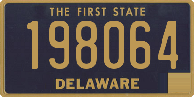 DE license plate 198064