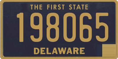DE license plate 198065