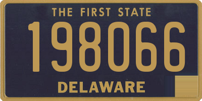 DE license plate 198066