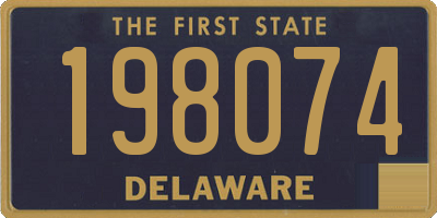 DE license plate 198074