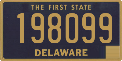 DE license plate 198099