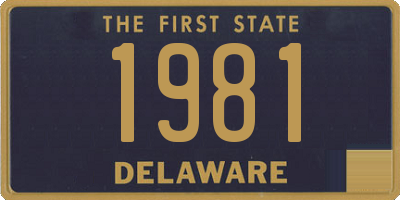 DE license plate 1981