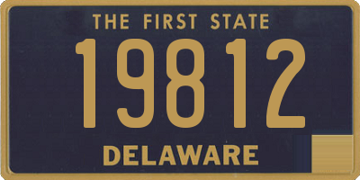 DE license plate 19812