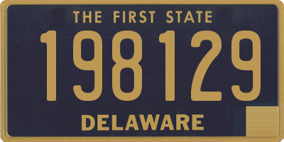 DE license plate 198129
