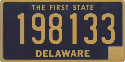 DE license plate 198133