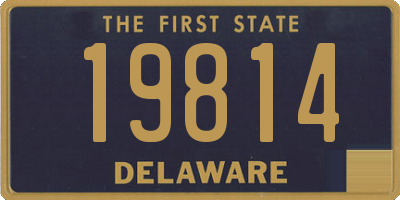 DE license plate 19814