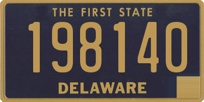DE license plate 198140