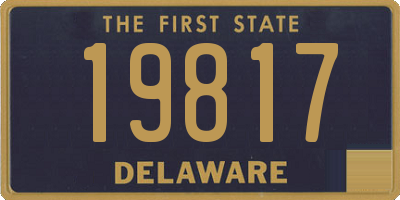 DE license plate 19817