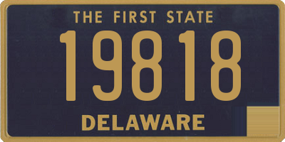 DE license plate 19818