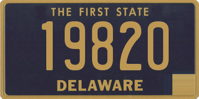 DE license plate 19820