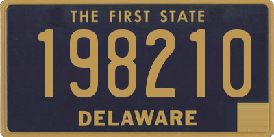 DE license plate 198210