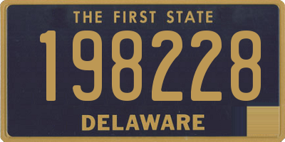 DE license plate 198228