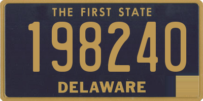 DE license plate 198240