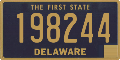DE license plate 198244