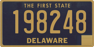 DE license plate 198248