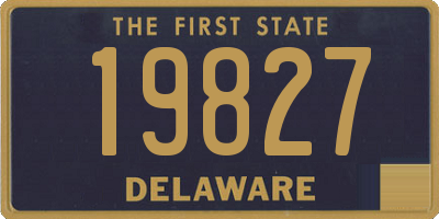 DE license plate 19827