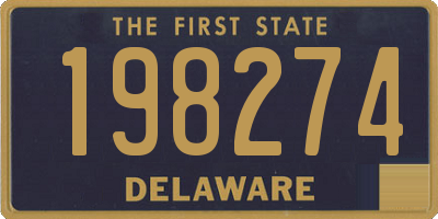 DE license plate 198274