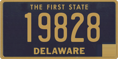 DE license plate 19828