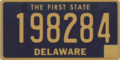 DE license plate 198284
