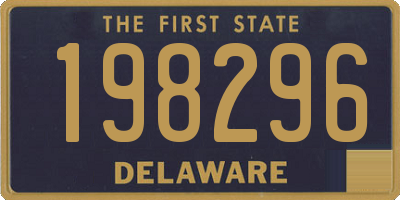 DE license plate 198296