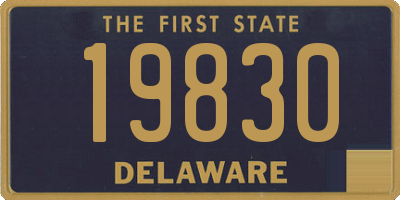 DE license plate 19830