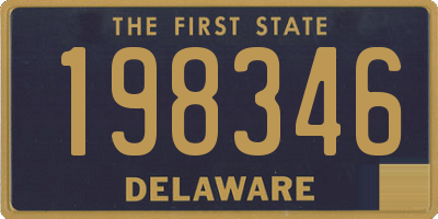 DE license plate 198346