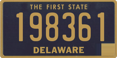 DE license plate 198361