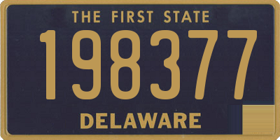 DE license plate 198377