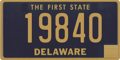 DE license plate 19840