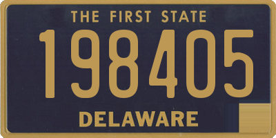 DE license plate 198405