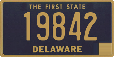 DE license plate 19842