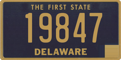 DE license plate 19847