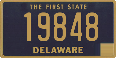 DE license plate 19848