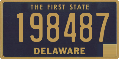 DE license plate 198487