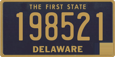 DE license plate 198521
