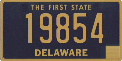 DE license plate 19854