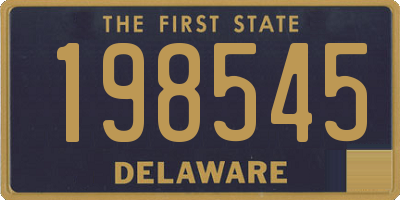 DE license plate 198545