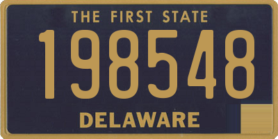 DE license plate 198548