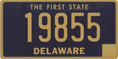 DE license plate 19855