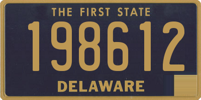 DE license plate 198612