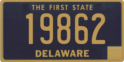 DE license plate 19862