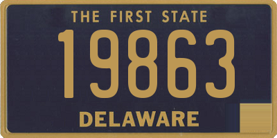 DE license plate 19863