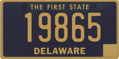 DE license plate 19865