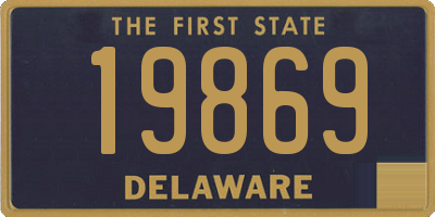 DE license plate 19869