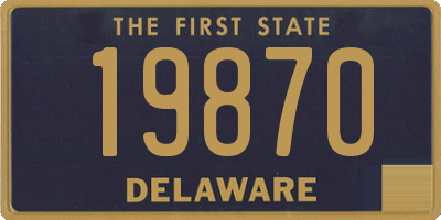 DE license plate 19870