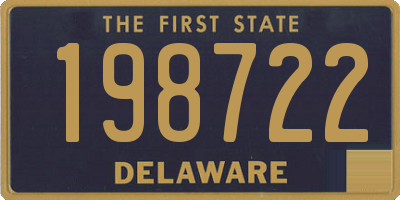 DE license plate 198722